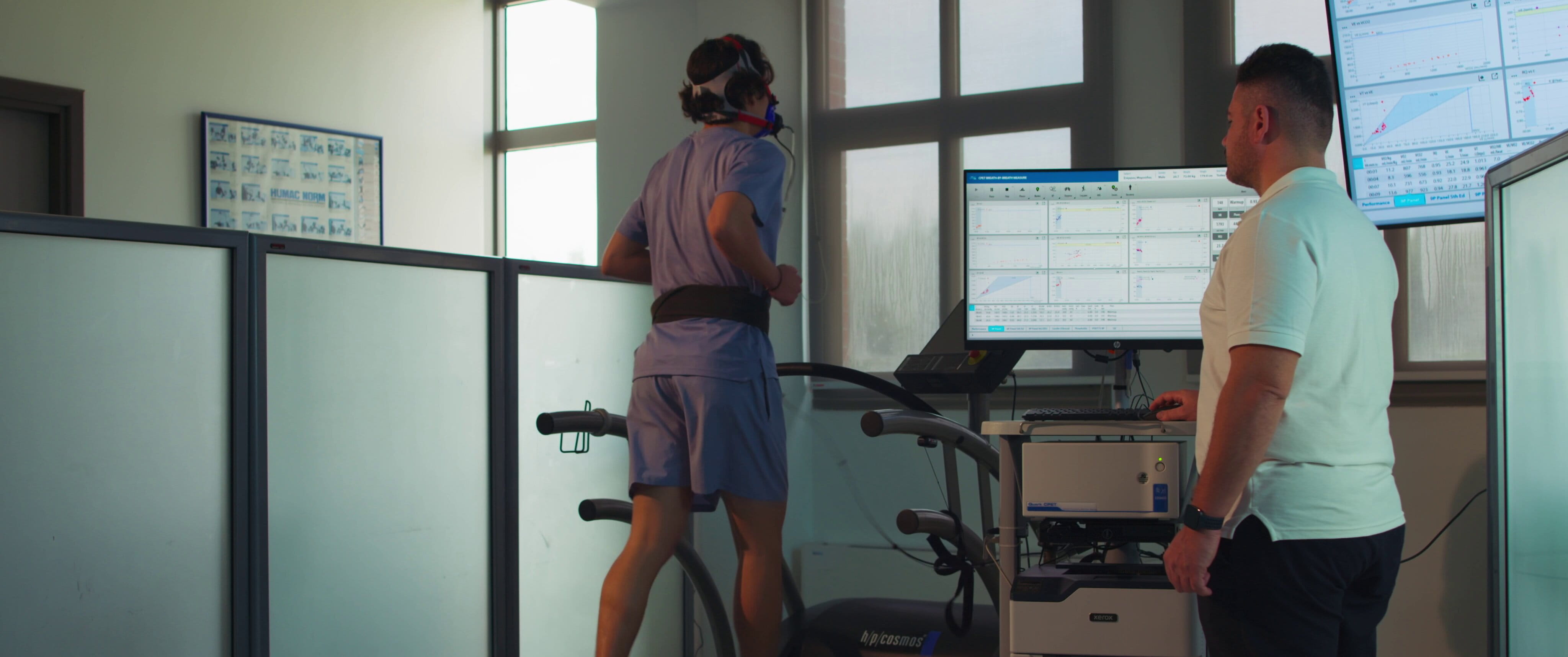 Coaching session with athlete